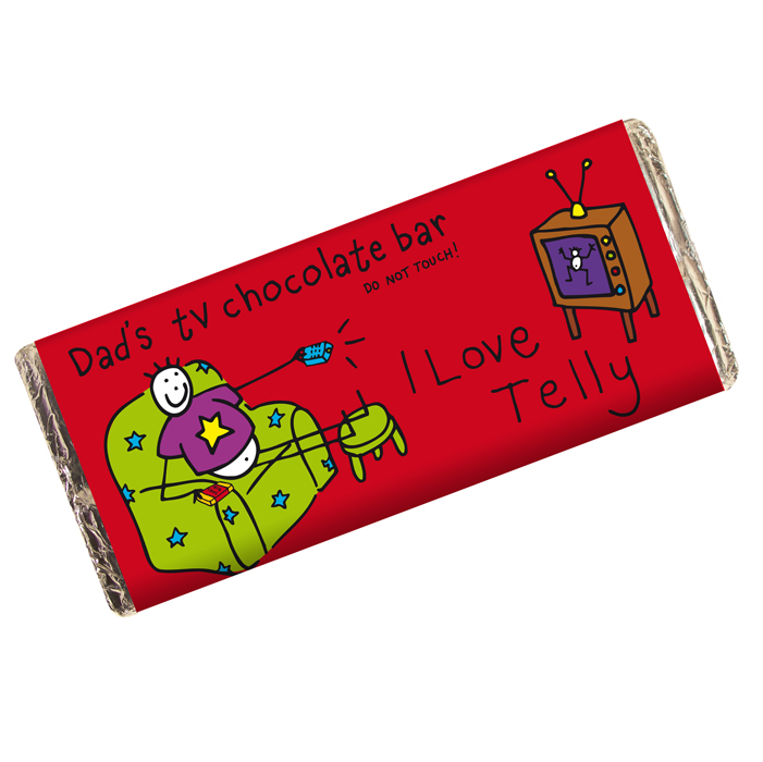 Purple Ronnie Dad TV Chocolate Bar
